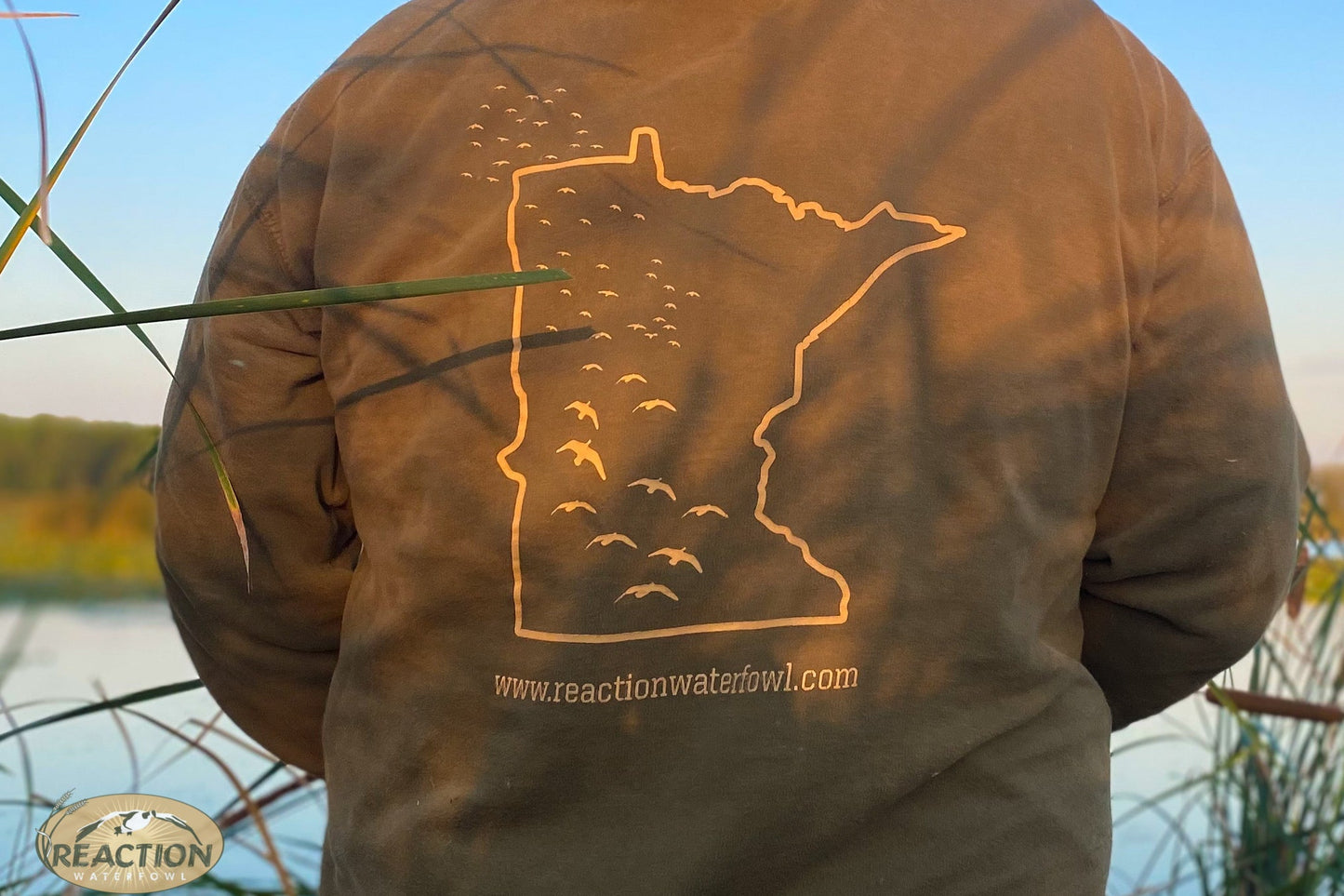 MN Logo Reaction Waterfowl Hoodie