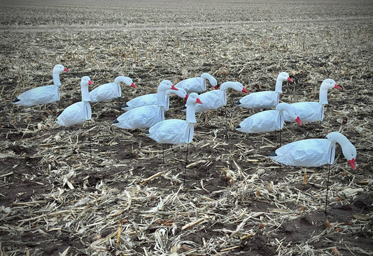3D Head Snow Goose Windsock Decoys