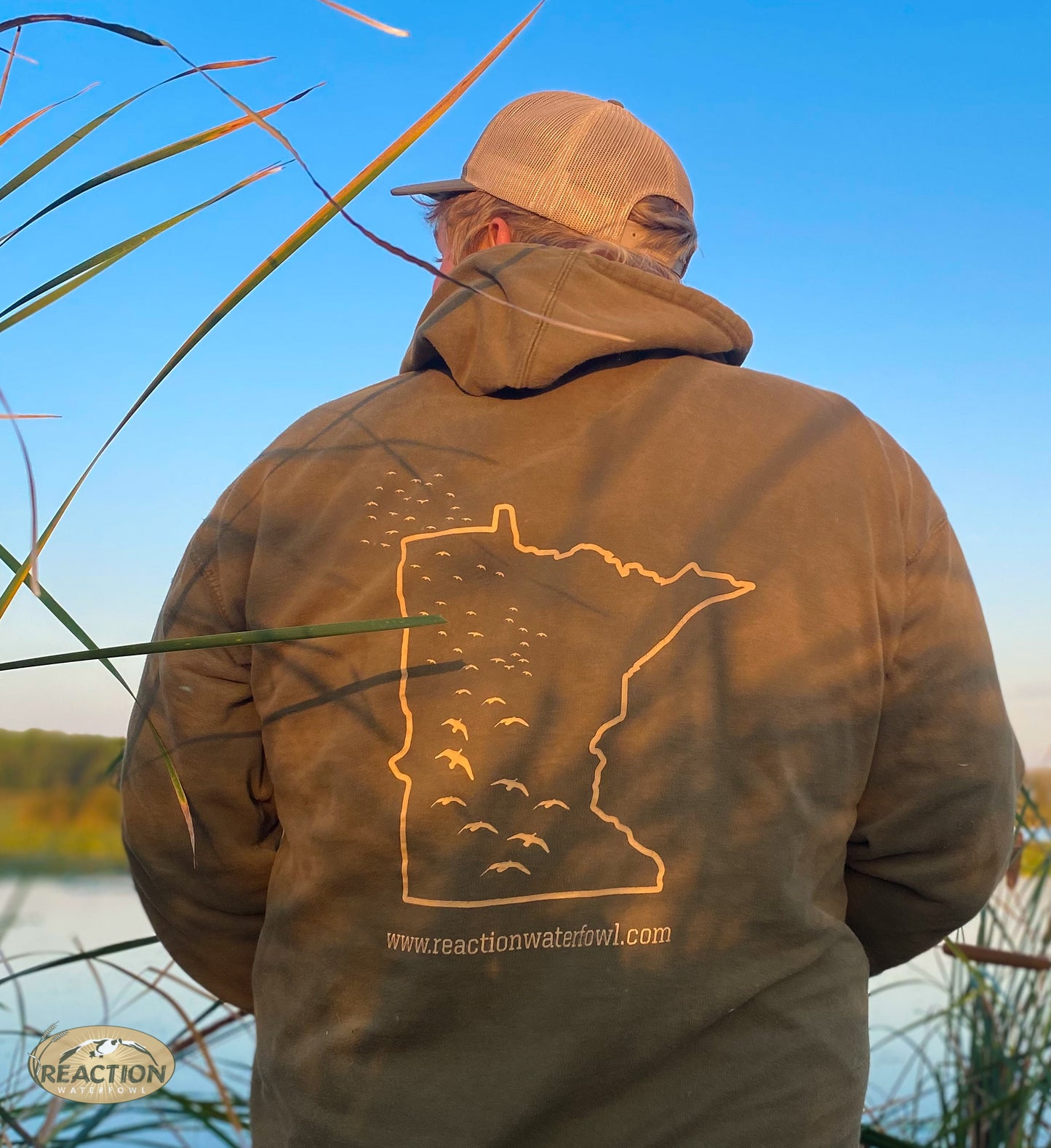 MN Logo Reaction Waterfowl Hoodie